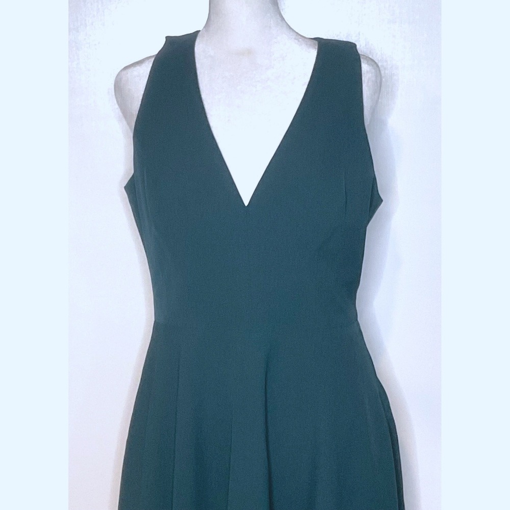 Dress the Population Catalina Fit &‎ Flare Dress Pine Green Medium NWT s - Picture 8 of 16